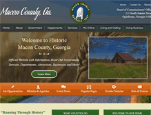 Tablet Screenshot of maconcountyga.gov